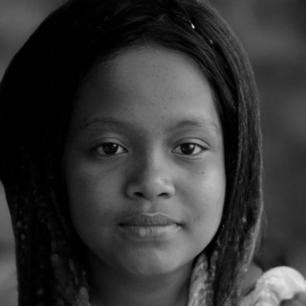 Retrato de Carmen estudiante